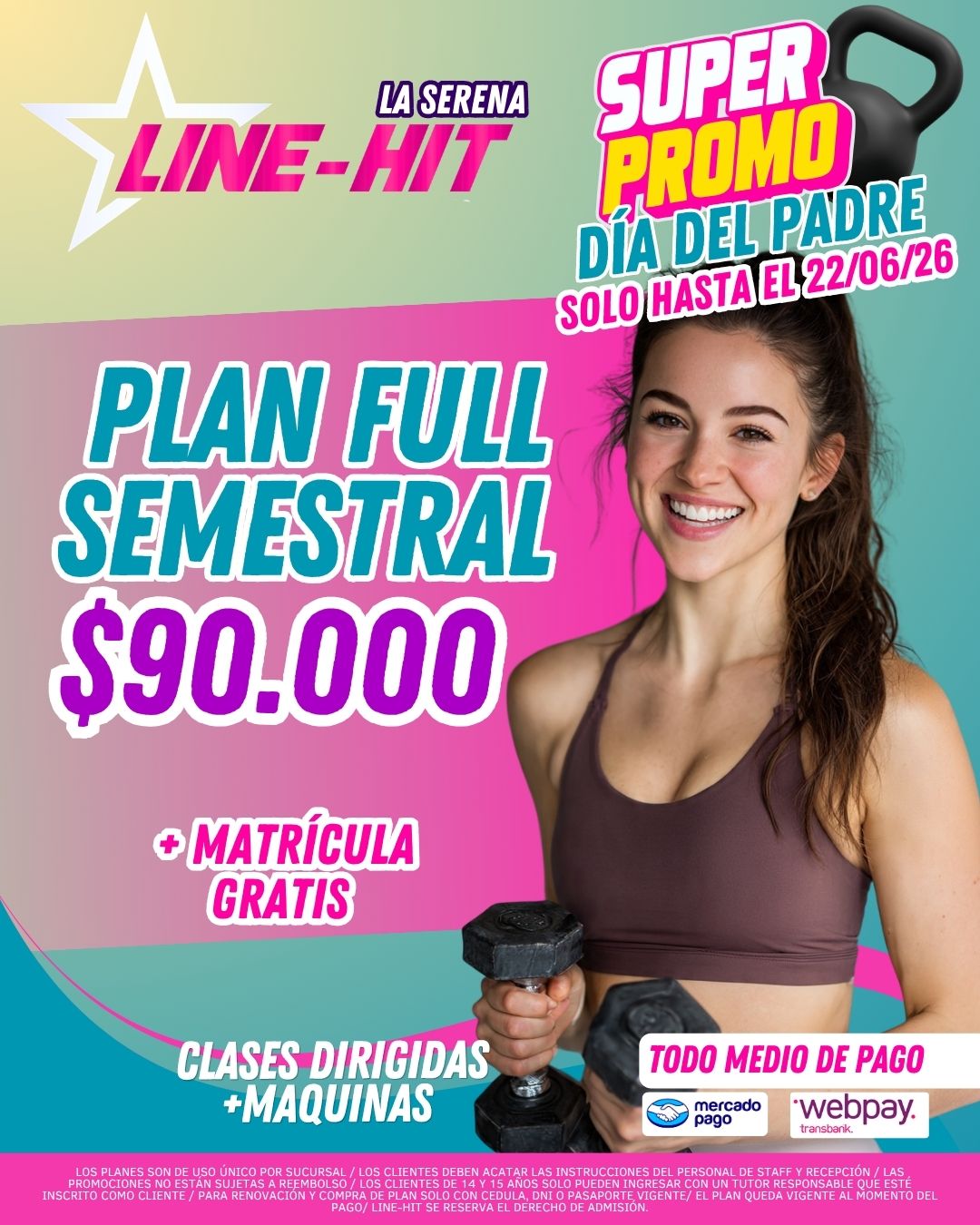 PROMO PLAN FULL SEMESTRAL+MATRICULA GRATIS ( Sede La Serena)